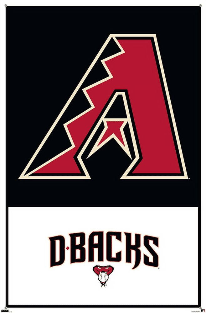 MLB Arizona Diamondbacks - Logo 22 Wall Poster with Pushpins, 22.375" x 34"