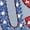 #9_Light Blue, variant on Patriotic American Flag Print Women's Shorts - Mid Rise Elastic Waist Cotton Lounge Pants, 4th of July Themed Casual Summer Wear for Travel & Outdoor Celebrations