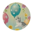 thumbnail image 4 of nygtbtfer Spring Eggs Round Fitted Table Covers with Elastic Edge, Outdoor Tablecloths, Watercolor Holiday Patio Table Covers for Parties Decor 38-42, 4 of 8