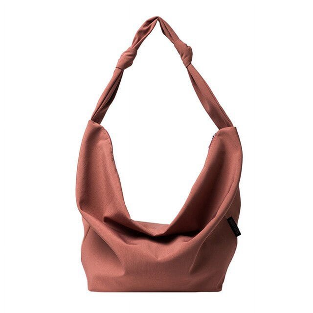 LinYooLi Simple Large Capacity Package For Women Waterproof Nylon Solid Black Shoulder Bags Korea Style Minimalist style Cloty Hobos New