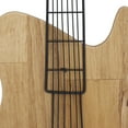 thumbnail image 4 of DecMode Traditional Brown/Natural Wood Guitar Wall Decor 11"W x 31"H, 4 of 8