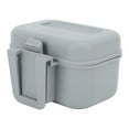 thumbnail image 4 of Live Bait Box, Plastic Bait Bucket with Tweezer, Portable Worm Storage Container with Perforated Cover Array Design for Fishing Enthusiasts, 4 of 7