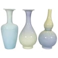 thumbnail image 3 of CoreLiving Ceramic Bud Vase, Small Flower Vase for Centerpieces, Modern Farmhouse Decor, Gradient Glaze Decorative Vase for Living Room and Office 1 count, 3 of 7