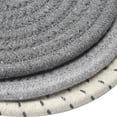 thumbnail image 6 of Kitchen Pot Holders Set Trivets Set 100% Pure Cotton Thread Weave Hot Pot Holders Set of 3, Stylish Coasters, Hot Pads, Hot Mats for Cooking Baking, Diameter 7 Inches, 6 of 6