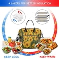 thumbnail image 4 of OBREWU Sunflower Womens Lunch Box for Work,Insulated Large Sunflower Lunch Bag for Women,Loncheras Para Mujer,Leakproof Adult Lunch Bag for Work,Beach,Travel,Picnic,Camping, 4 of 7