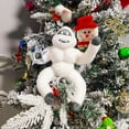 thumbnail image 4 of Dserfhy Abominable Snowman Christmas Tree Topper Plush Stuffed Snow Elf Christmas Tree Hugger with Star for Xmas Treetop Decoration, 4 of 7