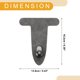 thumbnail image 4 of Ganchos de asiento universales Unique Bargains 1 Pc para la mayoría de los automóviles, SUV, camión, gancho de guantera del pasajero delantero, cuero sintético resistente gris 6.38"x5.43", 4 of 7