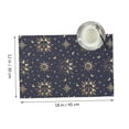thumbnail image 2 of DouZhe Polyester Placemats Set of 4, Cartoon Suns Stars Moons Pattern Heat Resistant Place Mats for Dining Table, 12" x 18", 2 of 7