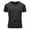 Black, variant on cfhntfmh Mens Workout Shirts Solid Color Quick Dry Gym Tshirts Running Athletic Top Moisture Wicking Baselayer Tee