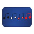 thumbnail image 1 of Alfombra de baño antideslizante súper suave con notas musicales para baño, cocina, dormitorio, hogar, alfombra de piso de 15,75 x 23,62 pulgadas, 1 of 6