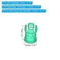 thumbnail image 2 of Unique Bargains 3mm Clear Light Emitting Diode Holder Clip, LED Lamp Socket Bulb Cap Protective Cover Green 10 Pack, 2 of 4