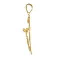 thumbnail image 2 of 14K Yellow Gold Charm Pendant Themed 47 mm 23 Inri Crucifix, 2 of 4