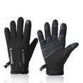 thumbnail image 1 of 1 Pair Motorbike Bicycle Riding Outdoor Winter Gloves Waterproof Moto Thermal Fleece Lined Resistant Touch Screen Non-SlipBlack1S He Qiyong unisex, 1 of 1