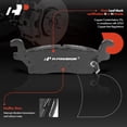 thumbnail image 6 of A-Premium 12.28 inch (312mm) Rear Drilled and Slotted Disc Brake Rotors + Ceramic Pads Kit Compatible with Select Hummer Models - H3 2006-2010 H3T 2009-2010 6-PC Set, 6 of 8