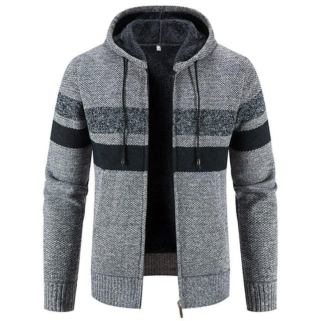 SCODI Men's Full Zipper Fleece Hoodies Thick Sherpa Lined Sweatshirt ...