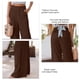 thumbnail image 4 of Pantalones holgados casuales, pantalones holgados con bolsillos con volantes, pantalones anchos y cómodos para mujer, diseño de última generación, 4 of 5