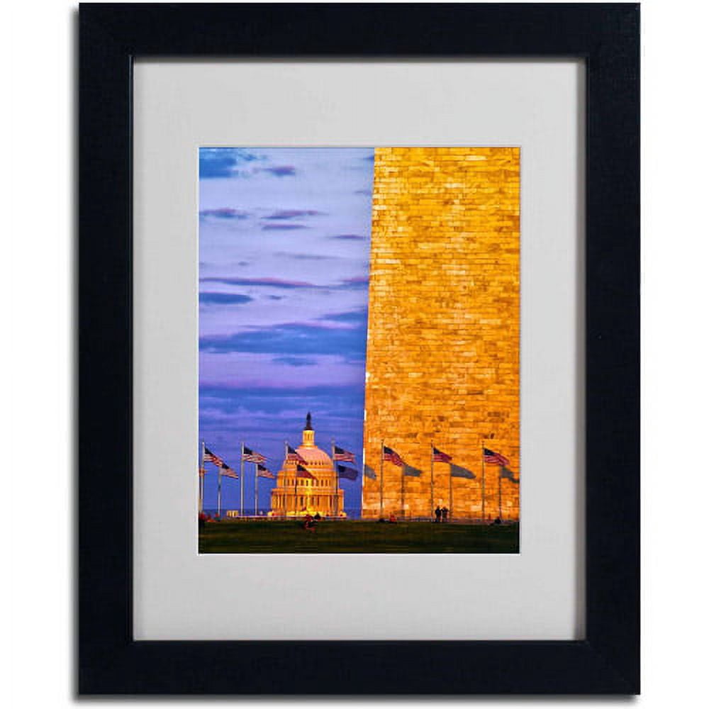 Trademark Fine Art "America" Canvas Art by CATeyes, Black Frame