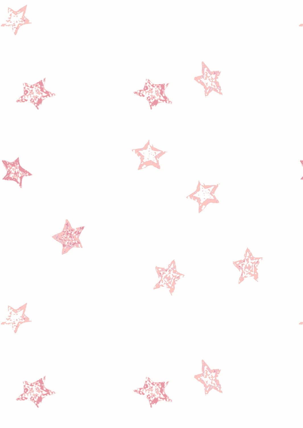 Fantasy Butterfly Stars Removable Vinyl Wallpaper by Barbie - Pink on White