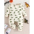 thumbnail image 5 of Bagilaanoe 2 Packs Newborn Baby Boys One-pieces Print Long Sleeve Jumpsuits 3M 6M 9M 12M 18M Infant Romper Casual Clothing, 5 of 8