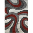 thumbnail image 2 of HR Swirls Thick Soft Plush 3D Textured Rug 5' x 7' Area Rugs, Lava and Multicolor, 2 of 7