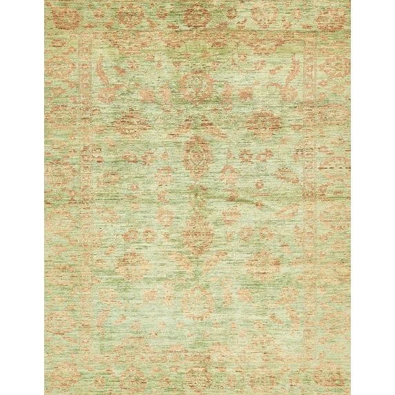 Ahgly Company Indoor Rectangle Abstract Metallic Gold Oriental Area Rugs, 5' x 7'