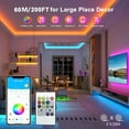 thumbnail image 3 of DAYBETTER 200FT Wifi LED Strip Lights,Extra Long APP Remote Control RGB Changing Lights Work with Alexa and Google Assistant for Indoor Bedroom Decor, 3 of 8