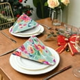 thumbnail image 3 of GZHJMY Splendid Flowers Napkins Table Decorations Napkin Set for Gift Giving, Dining, Parties 20 x 20in, 3 of 7