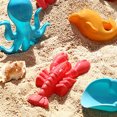 thumbnail image 2 of Juego de juguetes de arena con palas, rastrillo y balde: juego de 9 piezas junto al mar para aventuras de castillos de arena para niños y diversión en la playa, 2 of 5