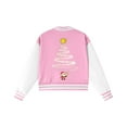 thumbnail image 6 of Staki Children's Christmas Printed Hoodie Kids Baseball Jackets Casual Jacket Christmas Bomber Jackets(Pink,7-8 Years), 6 of 7