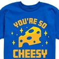 thumbnail image 3 of Instant Message - You're So Cheesy - Toddler & Youth Short Sleeve Graphic T-Shirt, 3 of 6