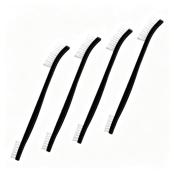 ACDANC 4 Pcs Small Cleaning Brushes Double-Ended Detail Cleaning Brush Nylon Brushes for Cleaning Jewelry Cleaning Brush Versatile Dual-Head Small Cleaning Brush (4)
