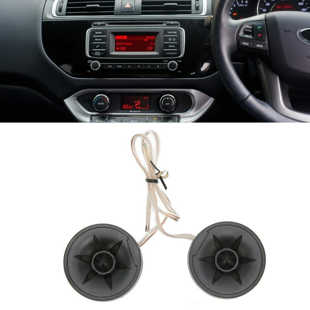 Mini Dome Tweeters, Attachment High Fidelity Car Audio Speaker Universal Round Black For Automobile Modification