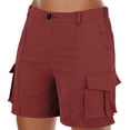 thumbnail image 1 of Baodmurt Shorts pour Femmes, Mode Entraînement Physique Course Randonnée en Plein Air, Rouge P-TTG, 1 of 6