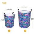 thumbnail image 4 of Uemuo Colorful Mushrooms Pattern Circular Laundry Hamper Basket with handles,Collapsible laundry basket,Large capacity laundry hamper,Laundry Organizer-Medium, 4 of 8