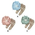 thumbnail image 4 of Children Clothing Boys Outfits Cartoon Elephant Clothes Set Tops Pants Sweatshirt Pullover Two Pieces 2-5Years Light green 110cm, 4 of 7