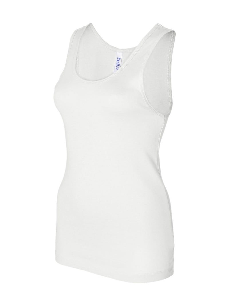 Ladies' Baby Rib Tank - WHITE - L - Walmart.com