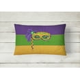 thumbnail image 2 of Carolines Treasures 8384PW1216 Mardi Gras Indoor & Outdoor Decorative Fabric Pillow - 12 x 16 in., 2 of 3