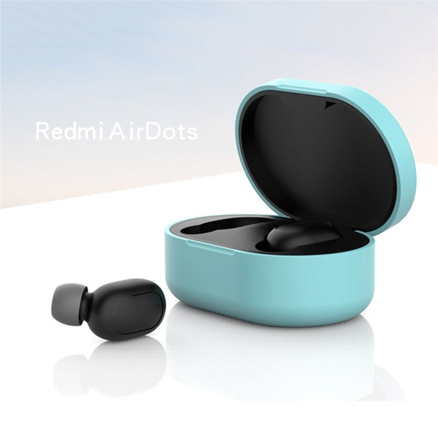 Étui de Protection en Silicone pour Écouteurs pour Xiaomi Redmi Airdot TWS Écouteurs Bluetooth Version Mode Sans Fil Vert