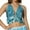 Sky Blue, variant on Fewfanhot Women's Luxury Sequined Dance Outfit with Fringes and Built-In Chest Pads, Performance Clothes for Raves & Celebrations