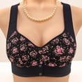 thumbnail image 2 of Bras for Women Fashion Push Up Seamless Comfortable Bra Bralettes Soft Breathable Comfort Wireless Bra Black, Size 44, 2 of 4