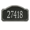 Personalized Whitehall Products Williamsburg 1-Line Standard Wall Plaque in Black/Silver
