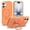 Orange, variant on Allytechgroup for iPhone 17 Magnetic Kickstand Phone Case with Wireless Charging, Slim Fit Hard PC Shell Non-Slip Anti-Fingerprint Shockproof Protective Back Cover for Women Men, Orange