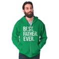 thumbnail image 3 of Best Father Ever Dad Fathers Day Zip Hoodie Sweatshirt Men Brisco Brands S, 3 of 6