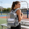 thumbnail image 6 of Clear Backpack for Sch-ool Concerts Stadium Security Check, Large Capacity PVC Waterproof Transparent Backpack for Women Men Stu-dents, 6 of 6