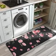 thumbnail image 3 of Pioneer Flower Floral Print Pattern Kitchen Rug Mat,Kitchen Runner Rugs Non Skid Washable,Decorative Kitchen Floor Mats for Kitchen,Sink,Laundry,17"x47.2", 3 of 7