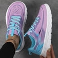 thumbnail image 5 of Willtoo Womens Breathable Mesh Lightweight Running Sneakers Lace Up Cushion Platform Shoes Non Slip Shock Absorbing Athletic Walking Tennis Shoes Casual Daily Footwear, 5 of 5