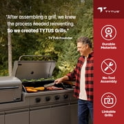 TYTUS Emberwood Gas Griddle with Grill and Prep Cart and Cover