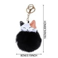 thumbnail image 3 of MVRLSH Under $10! Cat Plush Keychain Imitation Pompom Bag Charm Cute Accessory For Purse Backpack Or Keys Ornaments, 3 of 3