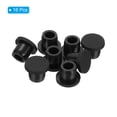 thumbnail image 3 of Uxcell 10mm Diameter Rubber Hole Plugs, 16 Pcs Silicone Rubber Round Hole Stoppers for 9-10mm Hole, Black, 3 of 6