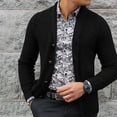 thumbnail image 1 of Men's Cardigan Single-breasted Sweater Top European and American Sweater Men's Wear Versatile Use, 1 of 5